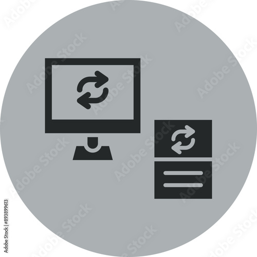 Data Synchronization Icon Design