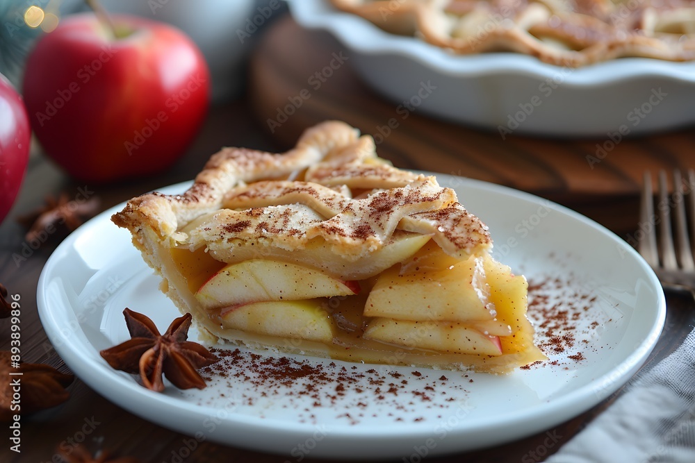 Delicious Homemade Apple Pie with Cinnamon and Star Anise Delicious Homemade Apple Pie with Cinnamon and Star Anise