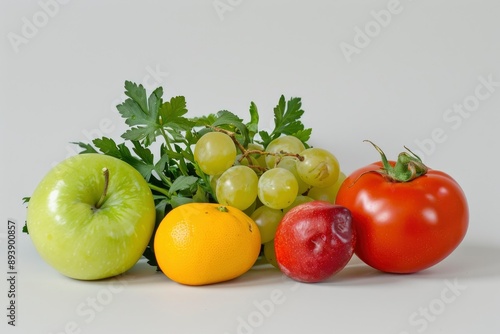 fresh fruits and vegetables for commercial and non commercial use - generative ai photo