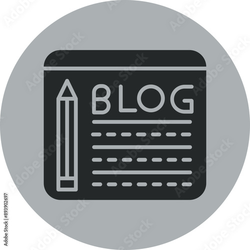 Blogging Icon Design