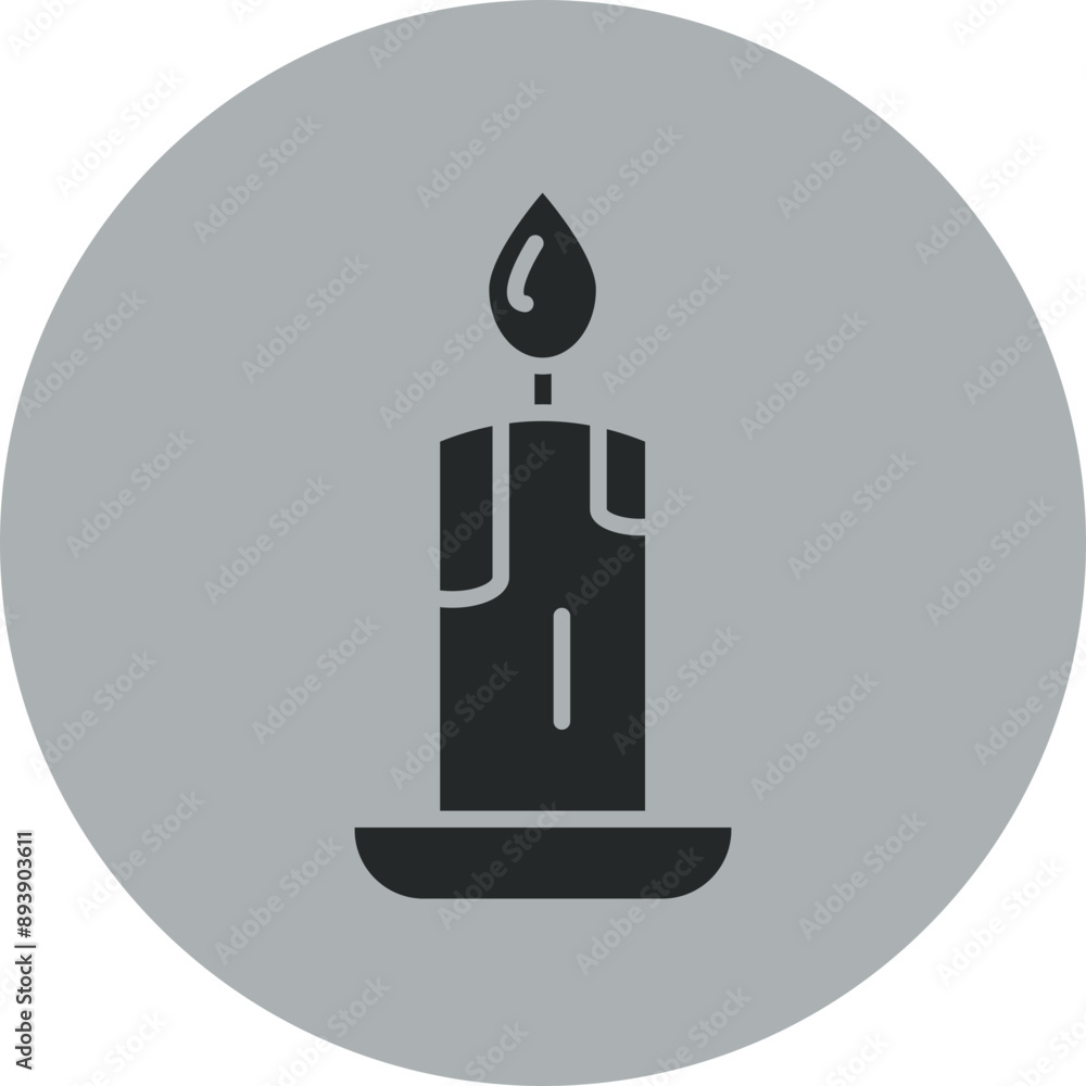 Obraz premium Candle Icon Design