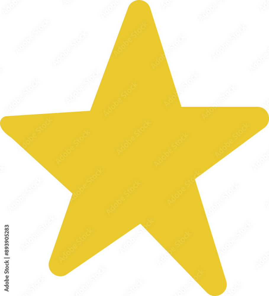 Star Doodle, Star Hand Drawn Illustration Golden Yellow Star Doodle, Star Hand Drawn Illustration Golden Yellow