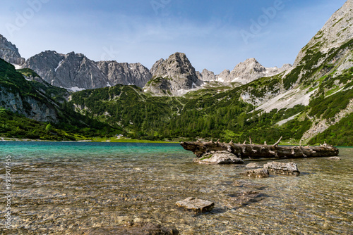 Mountain tour to the Vorderer Drachenkopf in the Mieminger mountains in Ehrwald photo