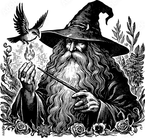 Wizard Spelling Fireball 