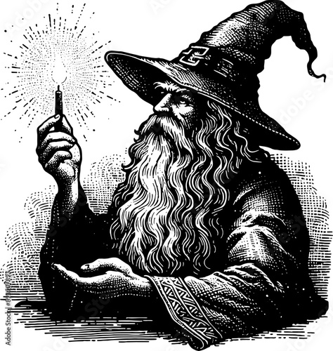 Wizard With A Candle 