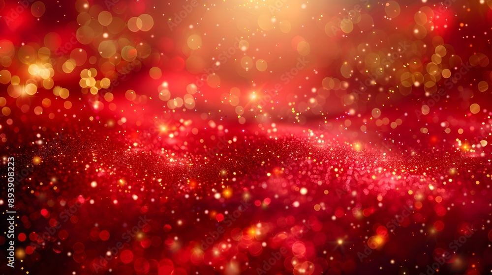A beautiful abstract background featuring shimmering red and gold bokeh lights, perfect for festive themes and celebrations. A beautiful abstract background featuring shimmering red and gold bokeh lights, perfect for festive themes and celebrations.