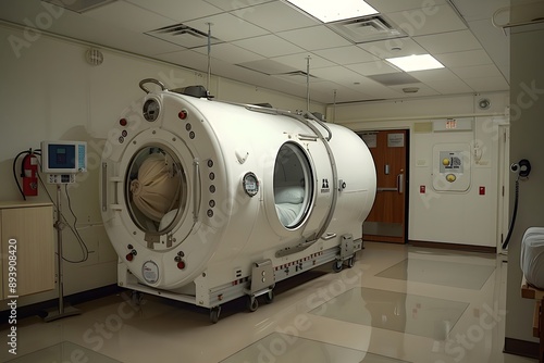 Hyperbaric Oxygen Therapy Chamber in a Medical Facility photo