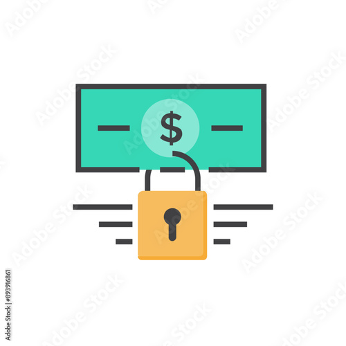 illustration of a sign secure payment