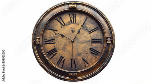 Wallpaper Mural Vintage Roman Numeral Wall Clock Torontodigital.ca