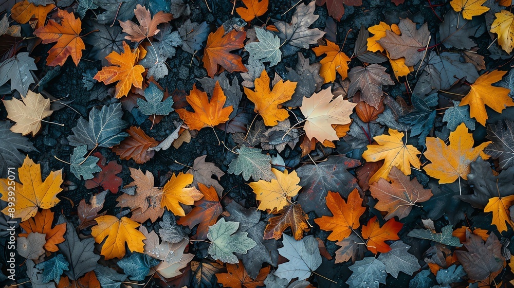 A stunningly beautiful image of fallen leaves in the autumn. A stunningly beautiful image of fallen leaves in the autumn.
