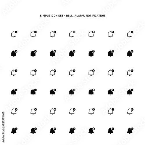 Bell icon based on alarm type
