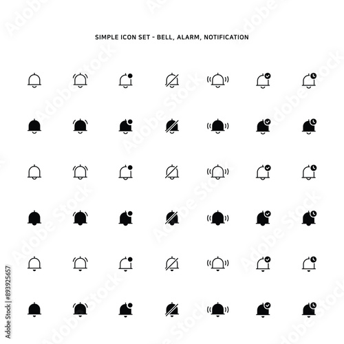 Bell icon based on alarm type
