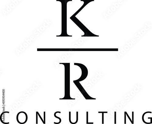 initials K R logo