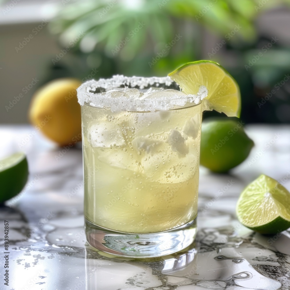 Fototapeta premium mojito cocktail with lime
