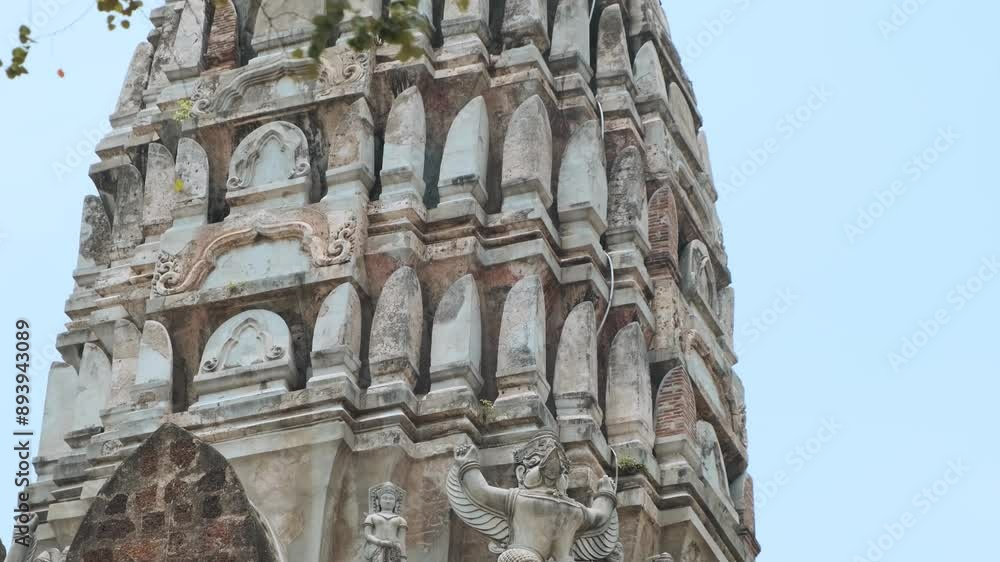 Close up of Wat Ratchaburana ancient temple in Ayutthaya historical park, Thailand, Asia. Historical Buddhist architecture on archaelogical site. Travel and tourism destination Close up of Wat Ratchaburana ancient temple in Ayutthaya historical park, Thailand, Asia. Historical Buddhist architecture on archaelogical site. Travel and tourism destination