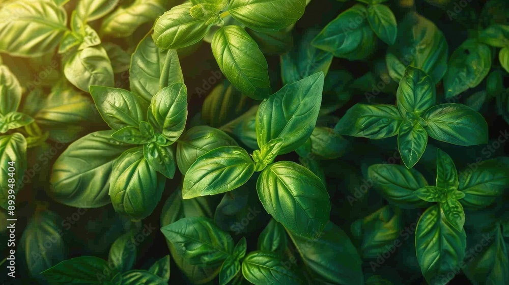 Home grown basil leaves for cooking a variety of dishes Home grown basil leaves for cooking a variety of dishes