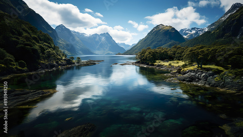 Milford Sound - Landscape Wallpaper, Nature Background, Aerial Photography, Drone Views