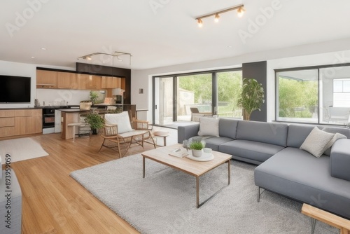 Open-concept living room interior