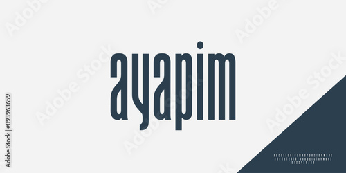 Elegant Vector Alphabet Letters Font - Classic Modern Serif Lettering for Minimal Fashion
