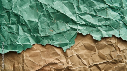 Wallpaper Mural Rough background in green and brown paper Torontodigital.ca