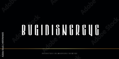 Elegant Vector Alphabet Letters Font - Classic Modern Serif Lettering for Minimal Fashion
