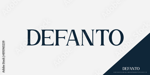 Elegant Vector Alphabet Letters Font - Classic Modern Serif Lettering for Minimal Fashion
