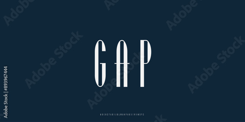 Elegant Vector Alphabet Letters Font - Classic Modern Serif Lettering for Minimal Fashion
