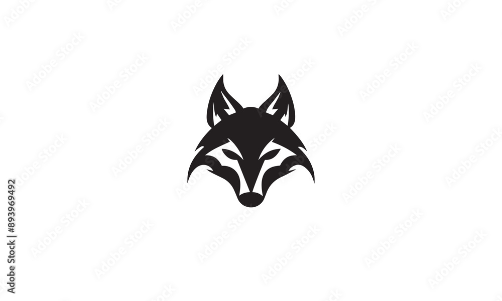 fox run logo black simple flat icon on white background fox run logo black simple flat icon on white background