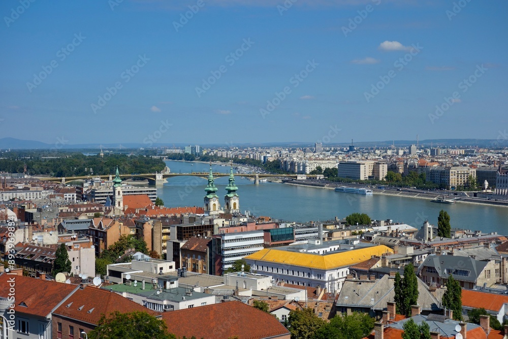 Budapest, Hungary's capital city, sits on the Danube River in Eastern Europe Budapest, Hungary's capital city, sits on the Danube River in Eastern Europe