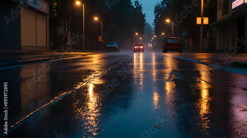 night city street, hd highly details image 