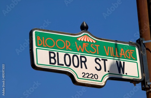 Photography Bloor St West Toronto Canada Street Sign