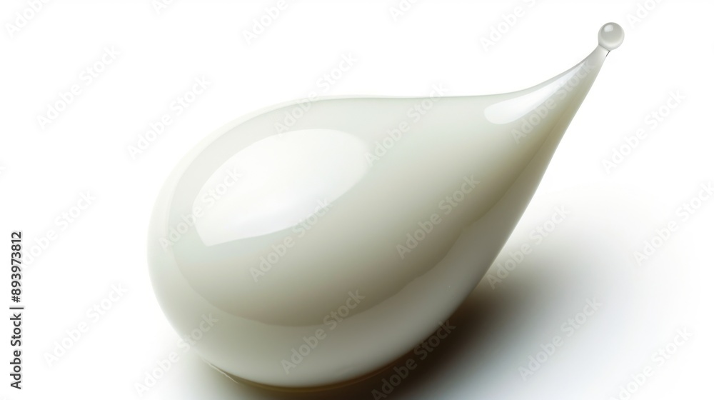 White porcelain vase with smooth curved surface, reflective and minimalistic design, suitable for interior decor. White porcelain vase with smooth curved surface, reflective and minimalistic design, suitable for interior decor.