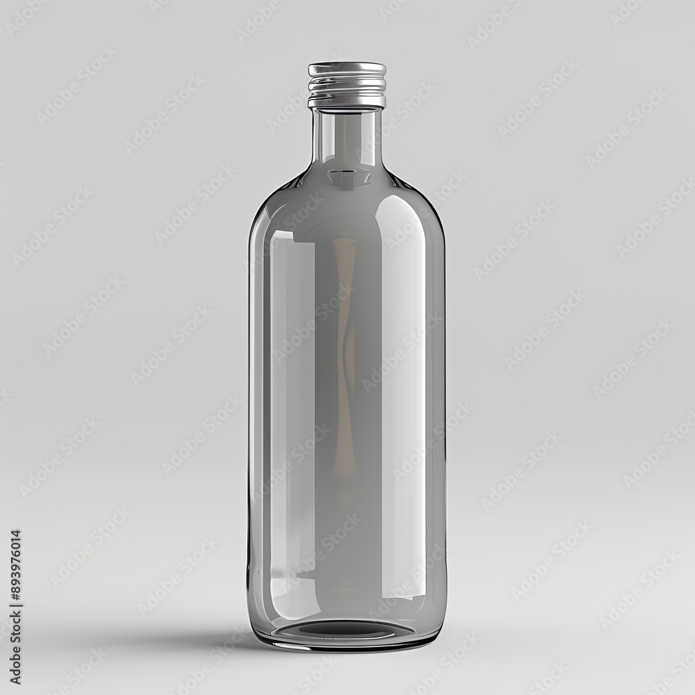 Blank white wine bottle mockup isolated on white background. Blank white wine bottle mockup isolated on white background.