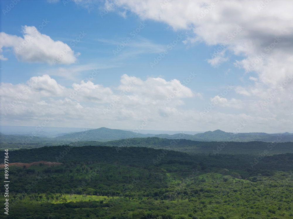 Naklejka premium Green hill valley