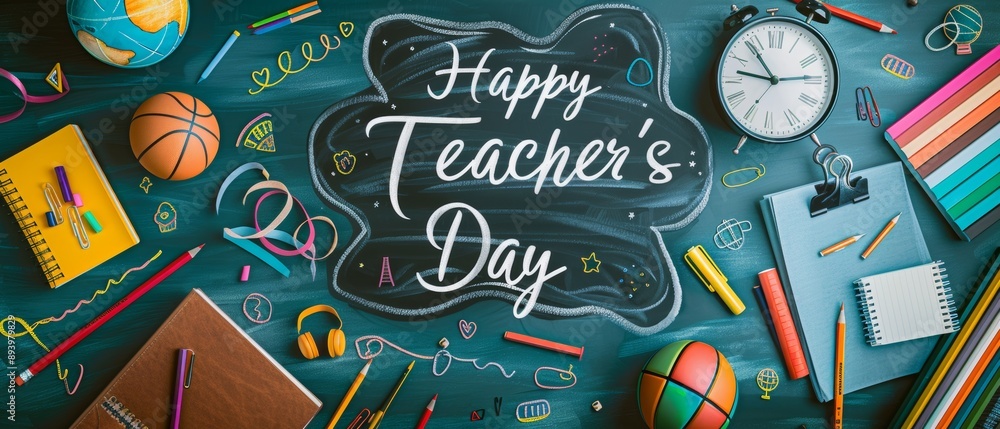 Happy teachers' day illustration Happy teachers' day illustration