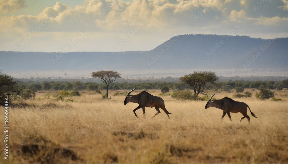 Naklejka premium アフリカの野生動物たち