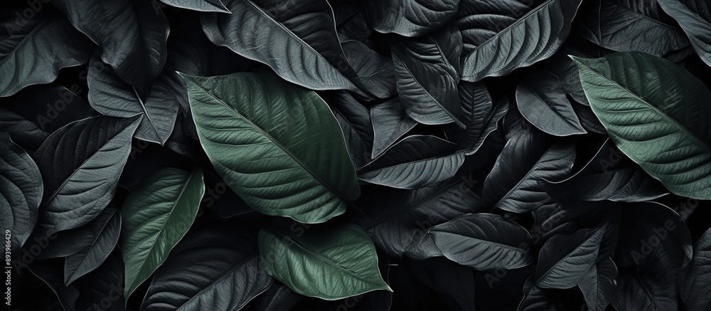 Dark Green Foliage Background Texture Dark Green Foliage Background Texture