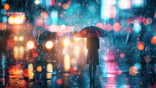  realistic high-resolution photo of night, with detailed background