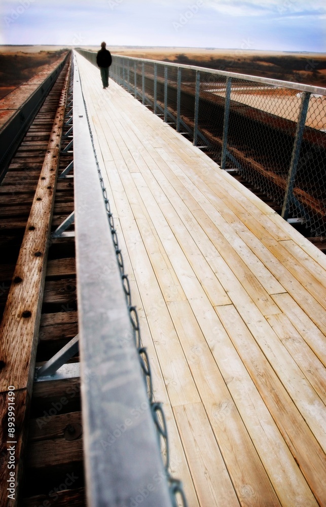 Fototapeta premium Walking On A Boardwalk