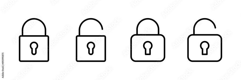 Lock icon vector isolated on white background. Encryption icon. Security symbol. Secure. Private Lock icon vector isolated on white background. Encryption icon. Security symbol. Secure. Private