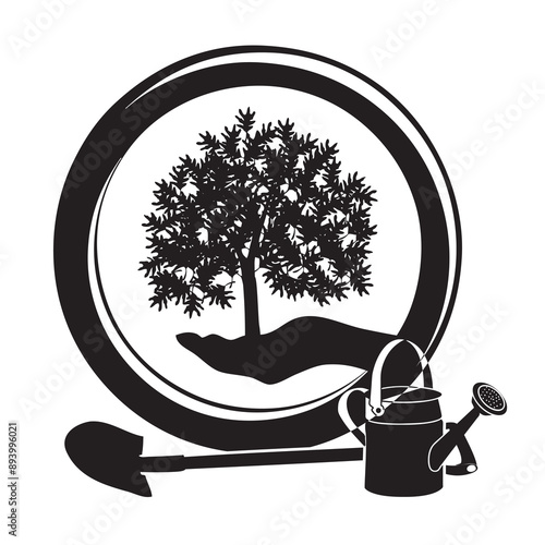Symbol of caring for trees