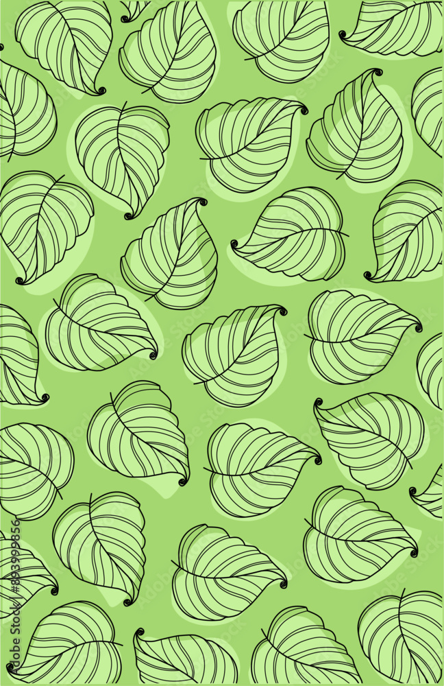 green wallpaper with leaf line art green wallpaper with leaf line art