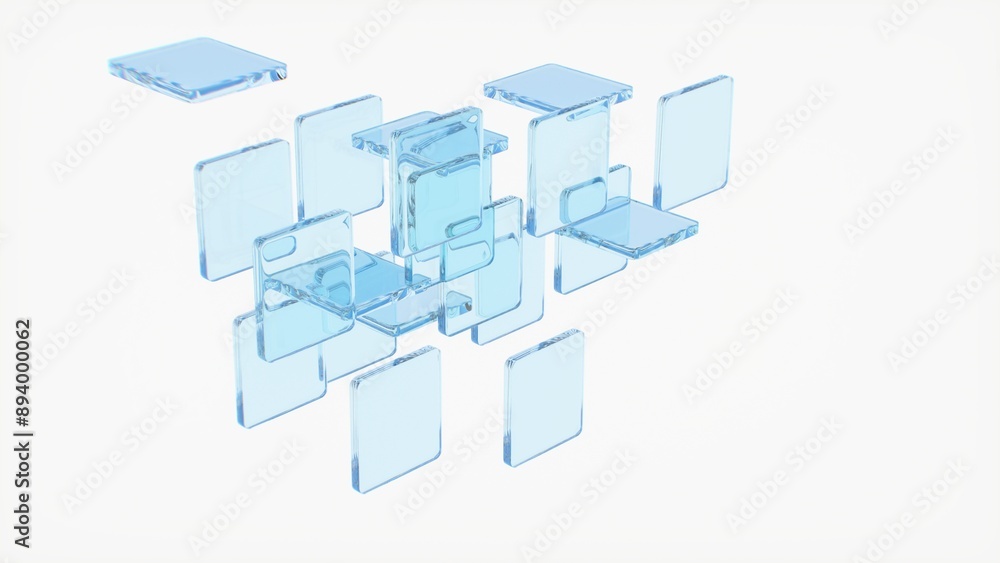 background glass geometric shapes 3d render background glass geometric shapes 3d render