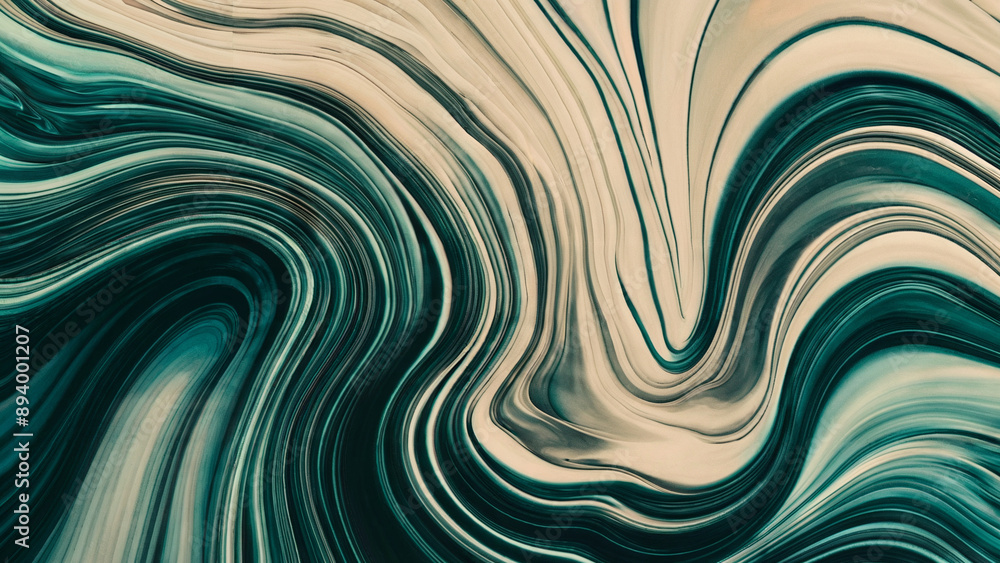 A mesmerizing abstract pattern with swirling lines of varying thicknesses and colors. The dominant colors include shades of teal, white, and black. A mesmerizing abstract pattern with swirling lines of varying thicknesses and colors. The dominant colors include shades of teal, white, and black.