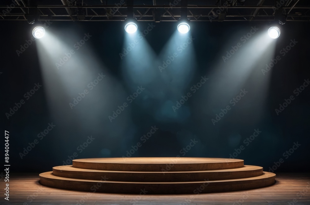 Obraz premium podium for product showcase Beautiful elegant frame for copy space Minimal abstract cosmetic background presentation luxury interior