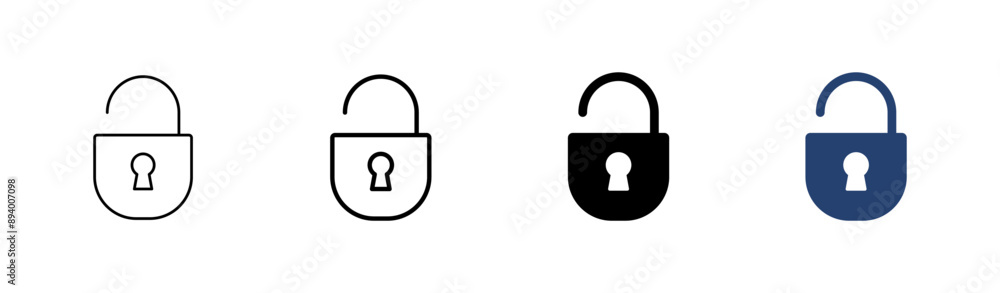 Lock icon set. Padlock icon vector. Encryption icon. Security symbol Lock icon set. Padlock icon vector. Encryption icon. Security symbol