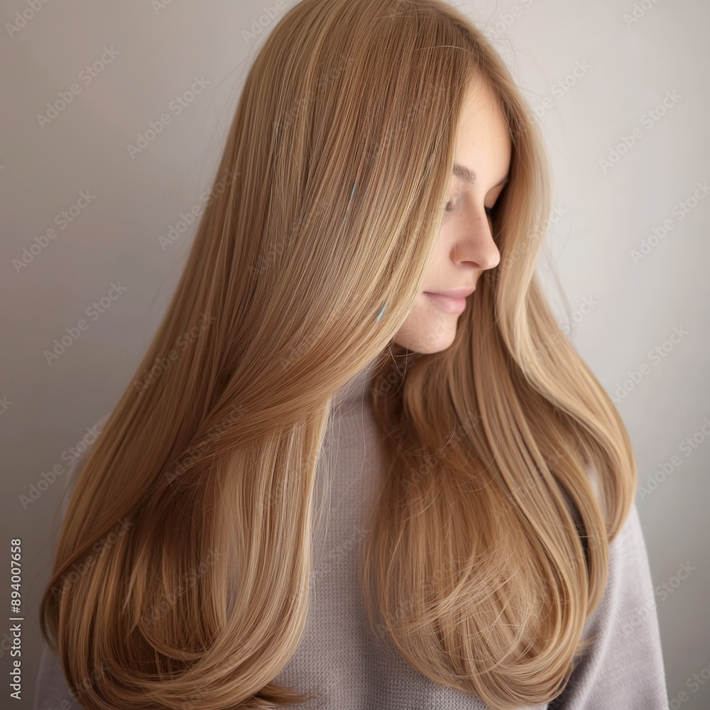 side view of long wavy blonde hair, healthy and shiny hairstyle, professional hair care, beautiful and smooth hair texture, fashion and beauty concept side view of long wavy blonde hair, healthy and shiny hairstyle, professional hair care, beautiful and smooth hair texture, fashion and beauty concept