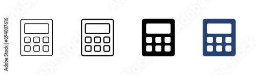 Calculator icon set. Accounting calculator icon. calculator vector