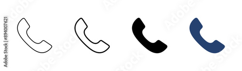 Call icon set. telephone icon vector. phone icon vector. contact us