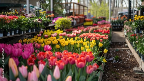 Garden center's spring blooms © Lasvu